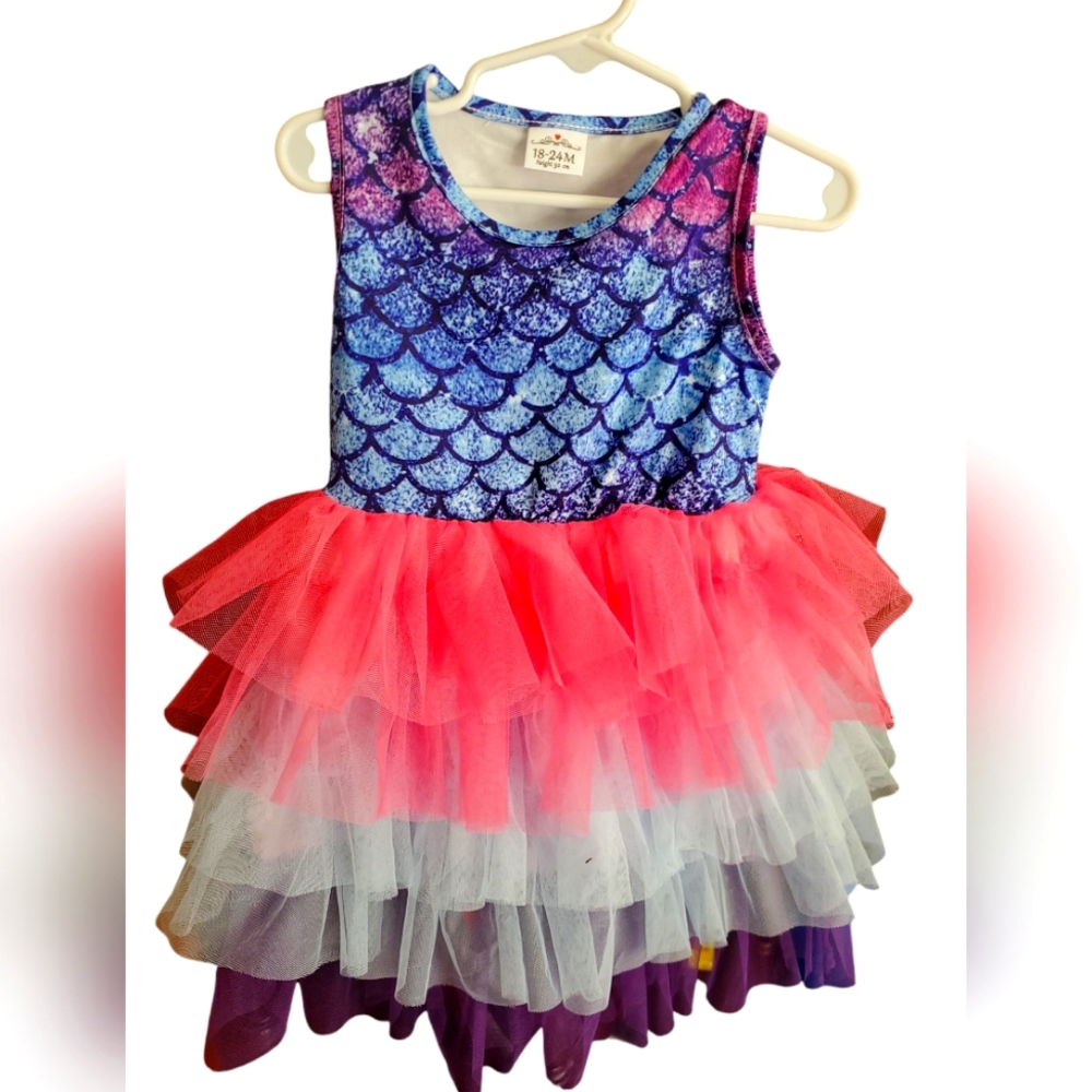 Mermaid tuelle Dress 18-24 months